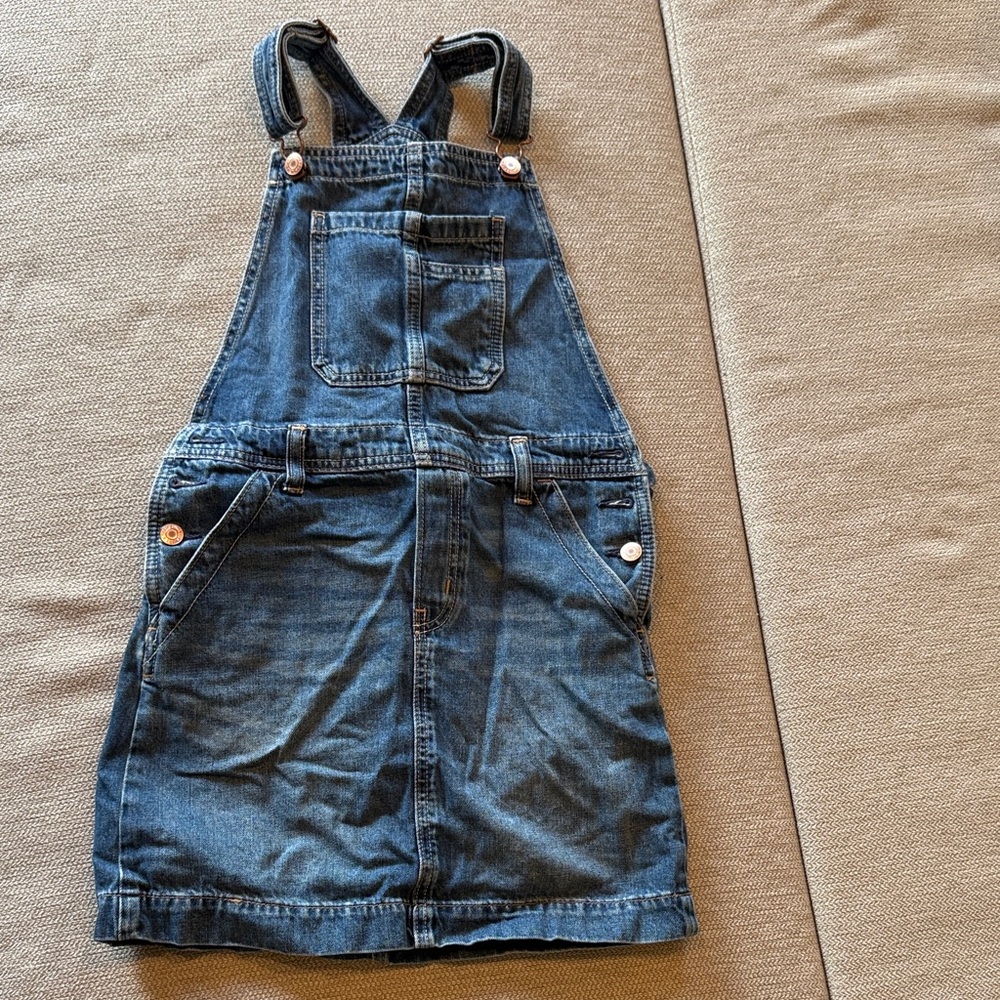 GAP Blue Denim Girls Overall Dress